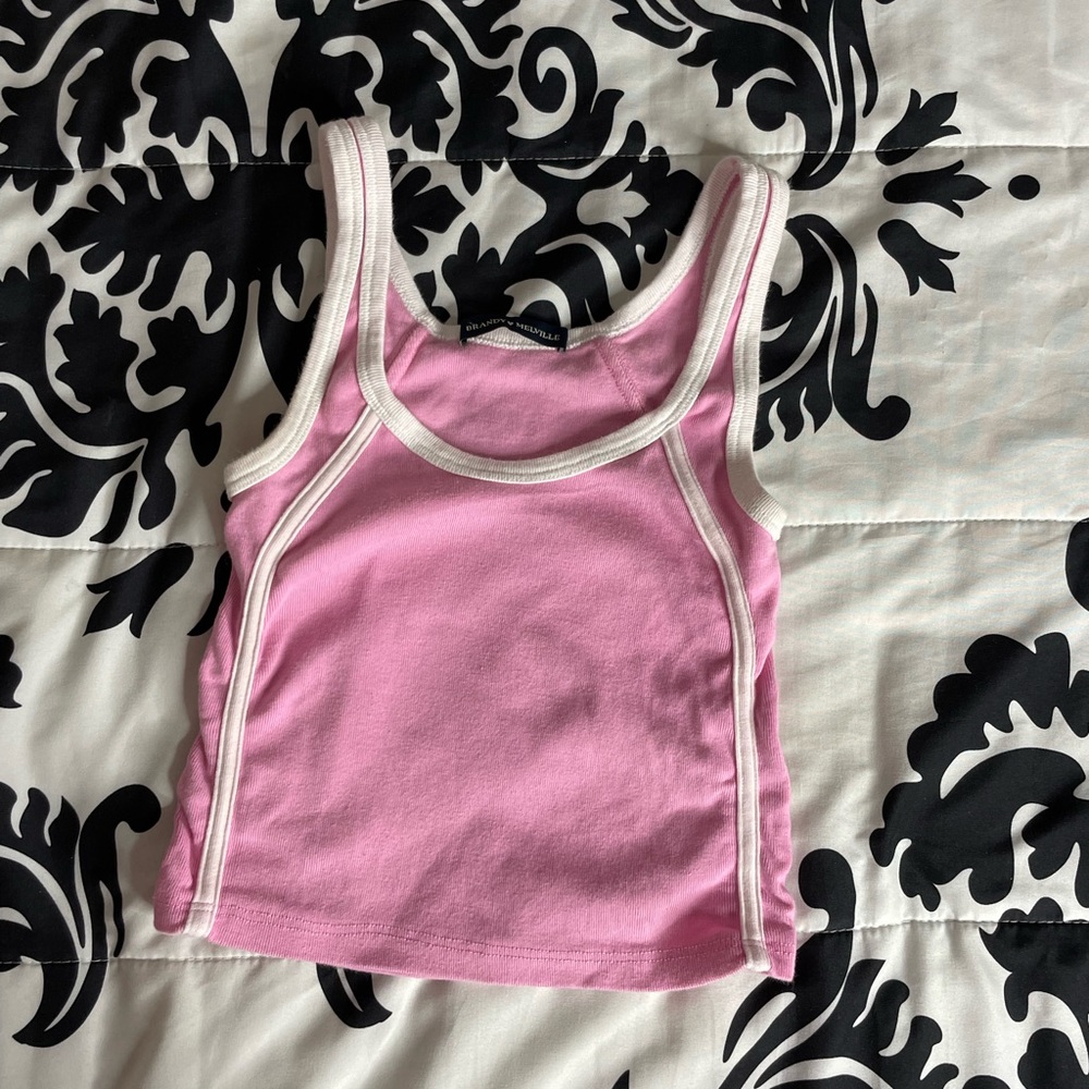 Brandy Melville Pink Crop top